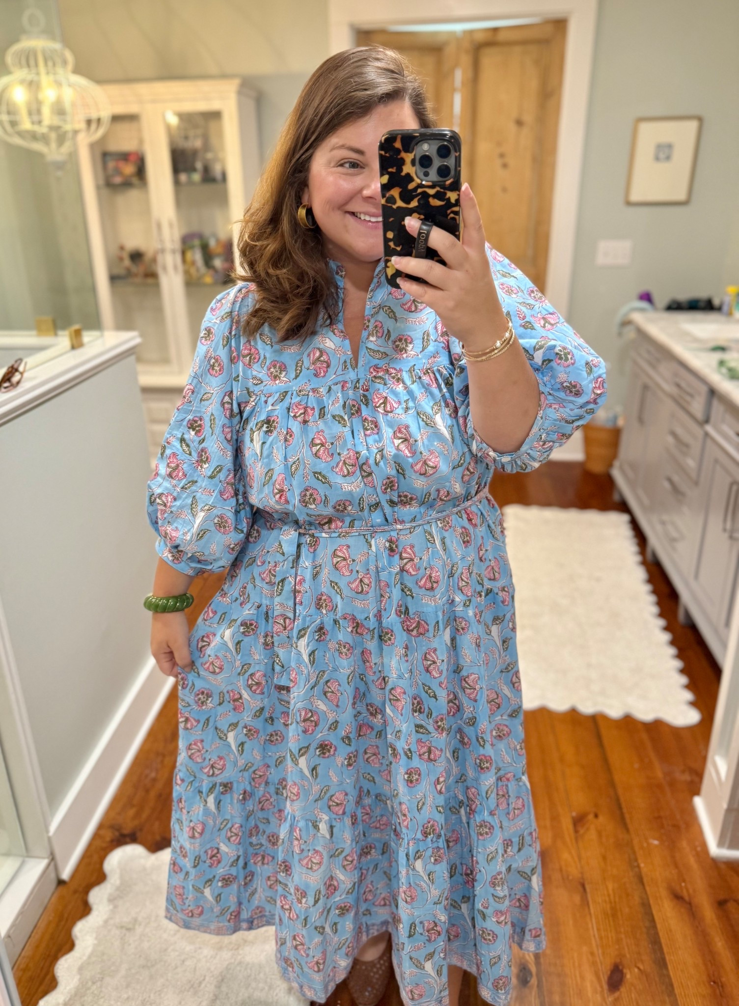 Loving the fit and fabric on this handmade dress!! Wear it with out without the sash 

I have on the XL 

#LTKMidsize