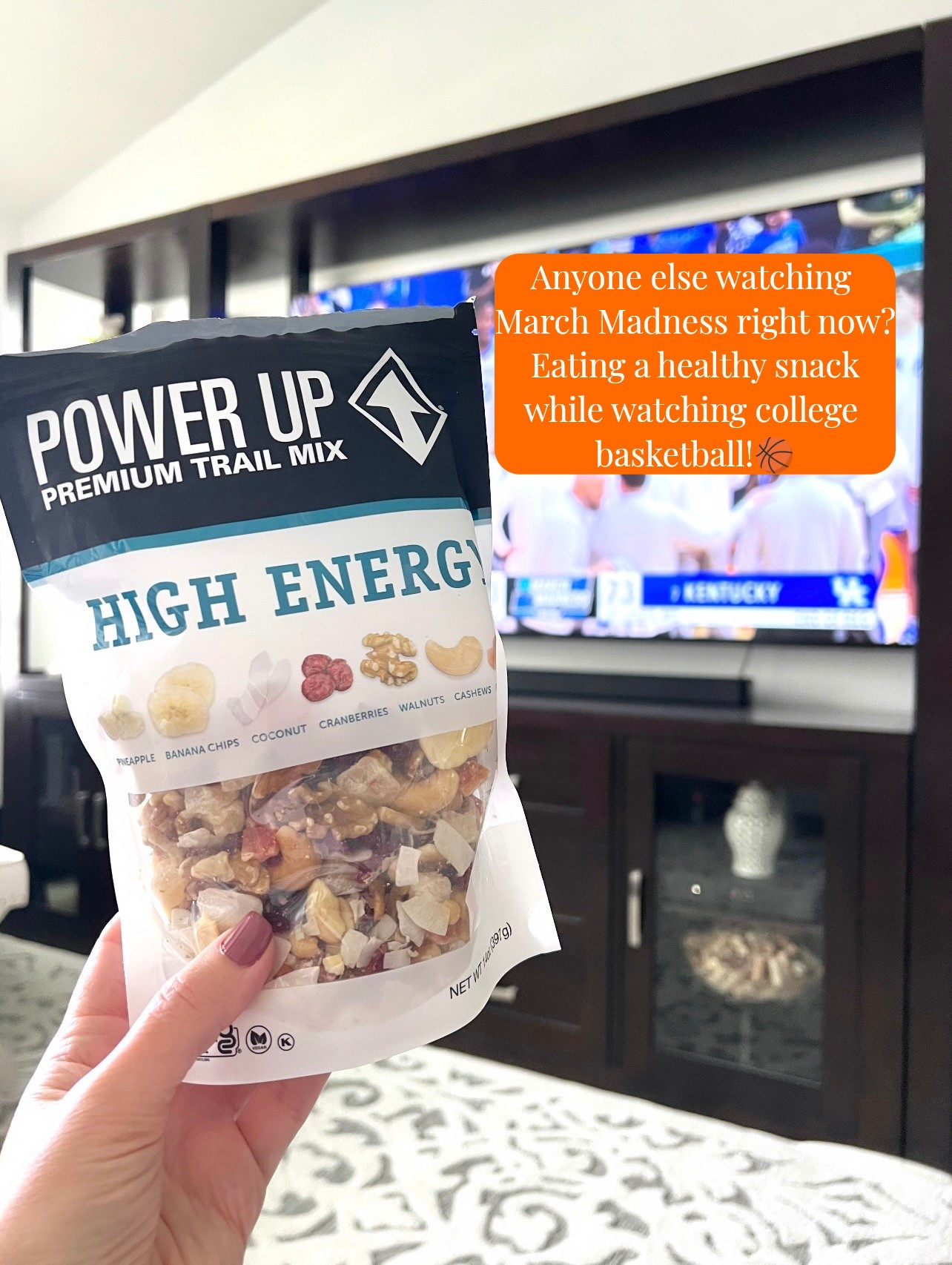 Anyone else watching March madness right now? 

I’m eating a healthy snack while watching college basketball!🏀 


#LTKSeasonal #LTKOver40 #LTKSaleAlert #LTKU #LTKHome #LTKmomlife #LTKActive #LTKMens