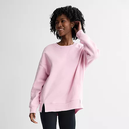 Juniors' SO® Oversized Fleece Tunic Pullover, Girl's, Size: XXL, Black Luxe | Kohl's