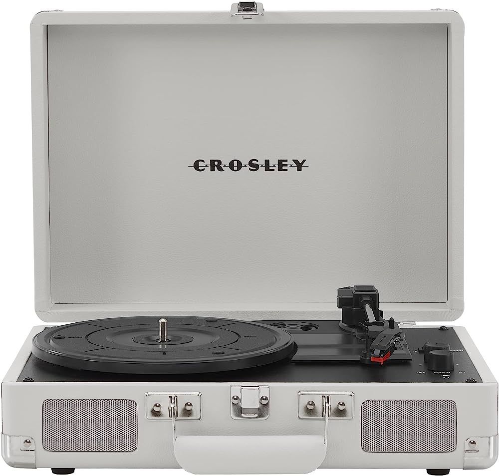 Crosley CR8005F-WS Cruiser Plus Vintage 3-Speed Bluetooth in/Out Suitcase Vinyl Record Player Tur... | Amazon (US)