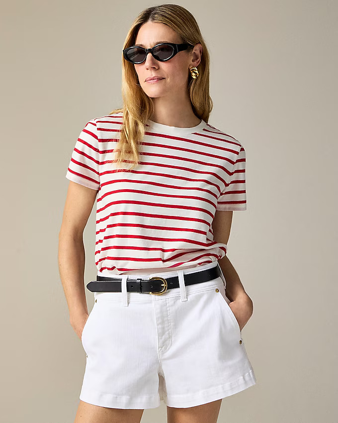 Vintage jersey classic-fit crewneck T-shirt in stripe | J. Crew US