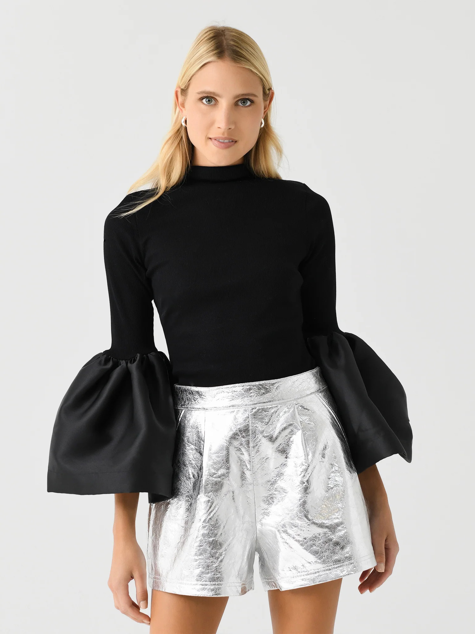 MARQUES ALMEIDA
                      
                     Women's Turtleneck Puff Sleeve Top | Saint Bernard