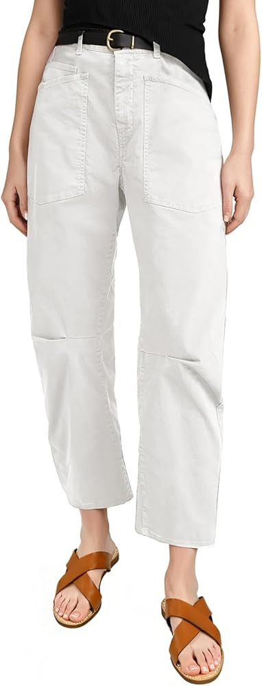 EVALESS Womens Baggy Barrel Jeans High Waisted Wide Leg Boyfriend Denim Ankle Pants | Amazon (US)