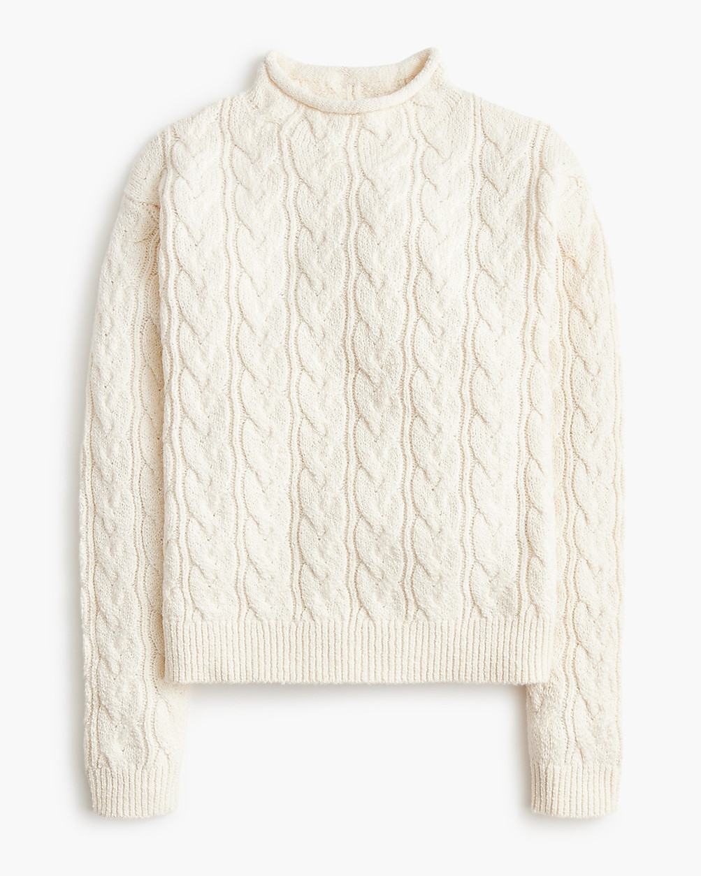 Cable mockneck sweater | J.Crew Factory