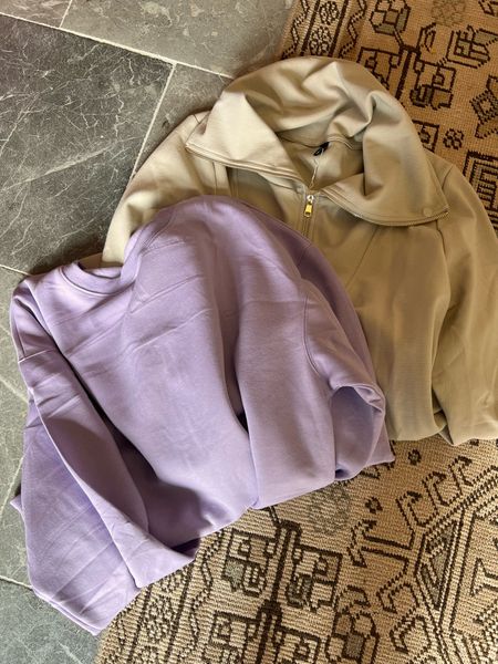 Purple pullover: XL
Nude pullover: large

A couple casual sweatshirts from Amazon!

#LTKstyletip
