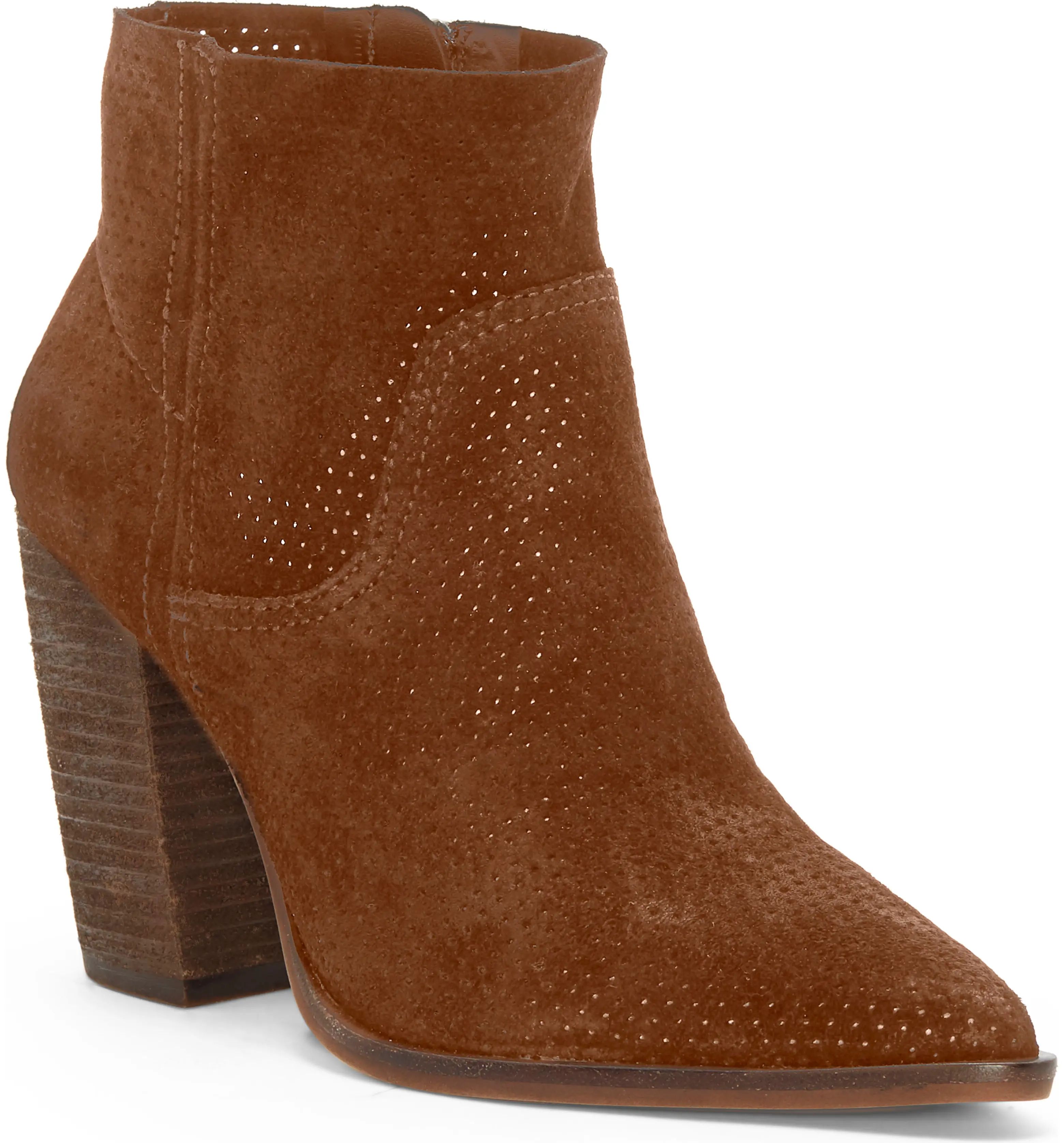 Cava Perforated Pointy Toe Boot | Nordstrom