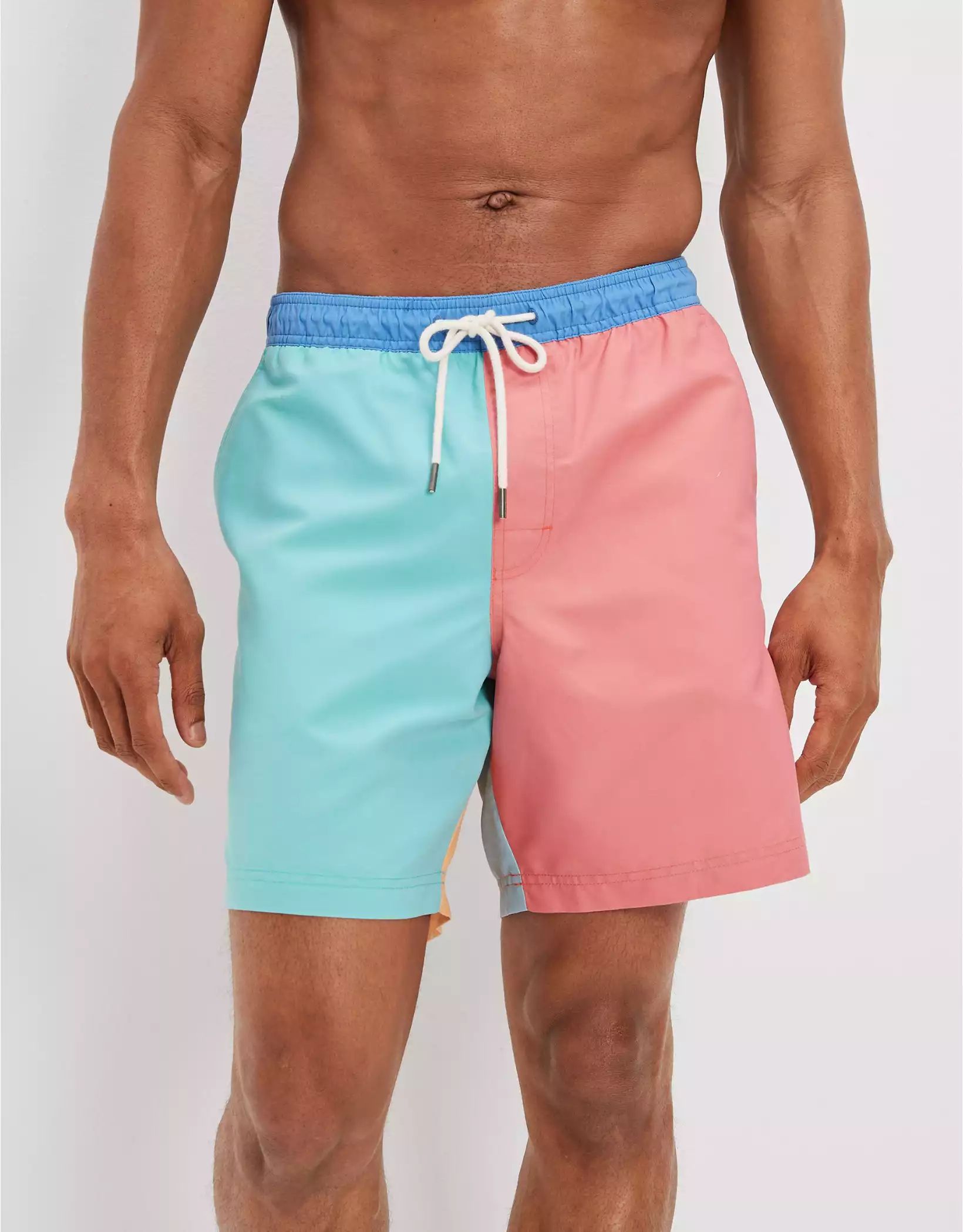 AE 7" Colorblock Swim Trunk | American Eagle Outfitters (US & CA)