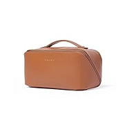 EACHY Travel Makeup Bag,Large Capacity Cosmetic Bags for Women,Waterproof Portable Pouch Open Fla... | Amazon (US)
