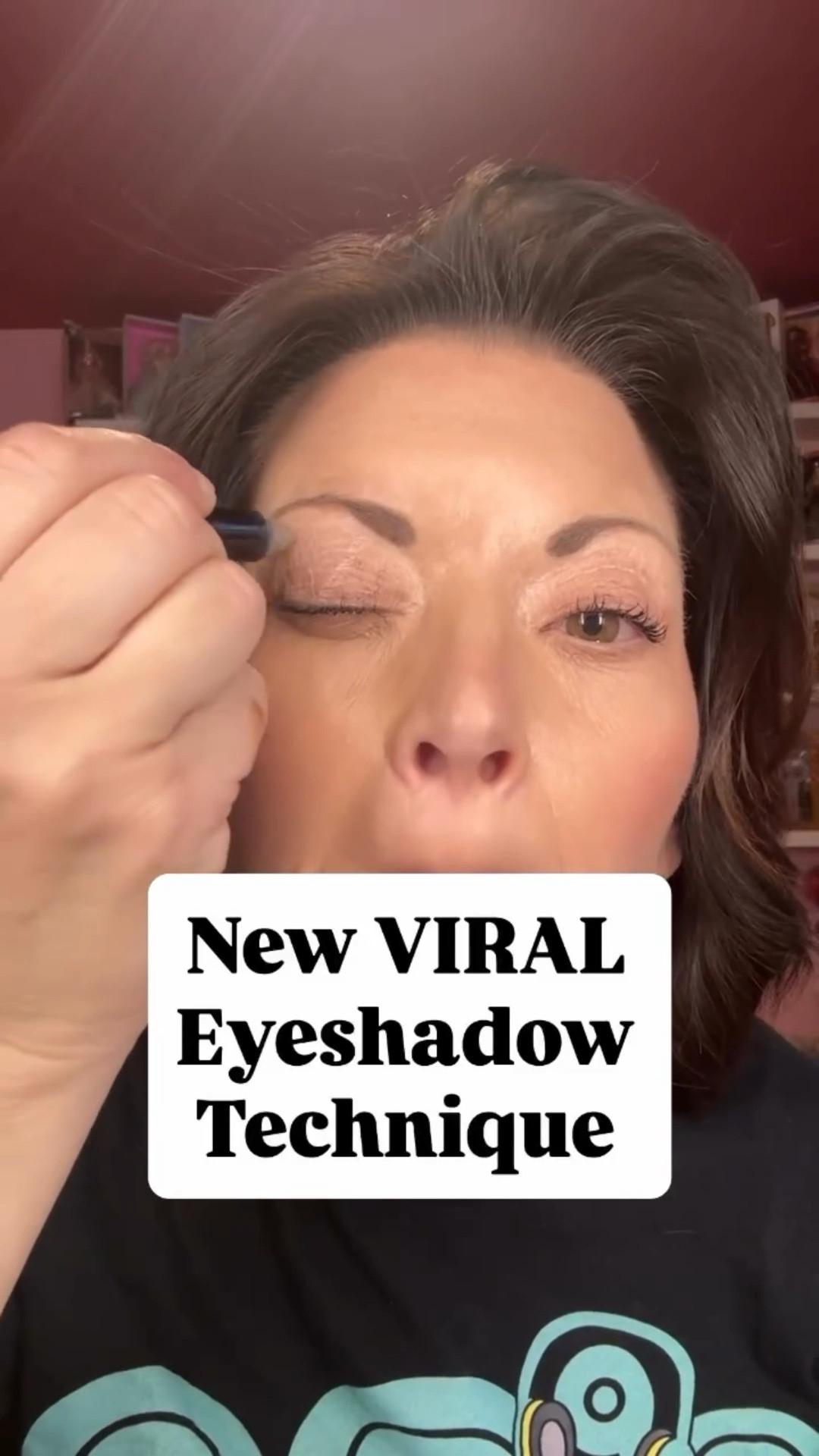 Every time I think I’ve seen it all… another viral eyeshadow technique shows up 😅

This one uses a lighter base in the center with deeper shades on the inner and outer corners to create more dimension and a brighter, lifted look.

When it’s blended well, it can:
✨ make eyes look more open
✨ add depth without looking heavy
✨ give that soft glam, diffused finish

But like most makeup trends, the real question is… does it actually work for mature skin and hooded eyes?

Because what looks good on TikTok doesn’t always translate to makeup over 40 in real life.

Blending, placement, and the formulas you use make all the difference — especially if you’re trying to avoid harsh lines or emphasizing texture.

So I had to try it for myself 👀

What do you think… is this a trend you’d try or skip?

#over40beauty #eyeshadowinspo #eyeshadowtutorial #eyeshadowhack #oldermillenial