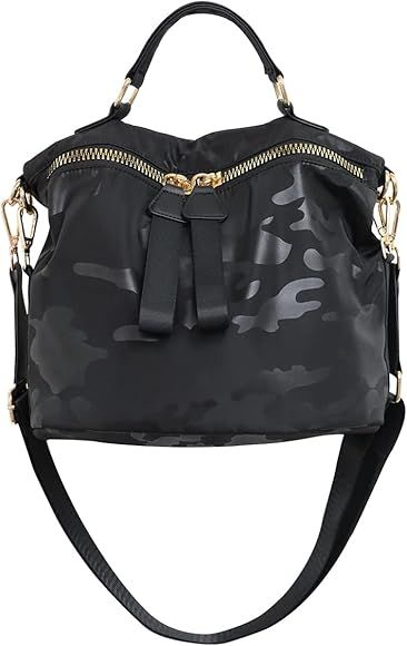 PAKFIEKS Women Nylon Handbag Anti-theft Casual Lightweight Travel Shopping Shoulder Bag Waterproo... | Amazon (US)
