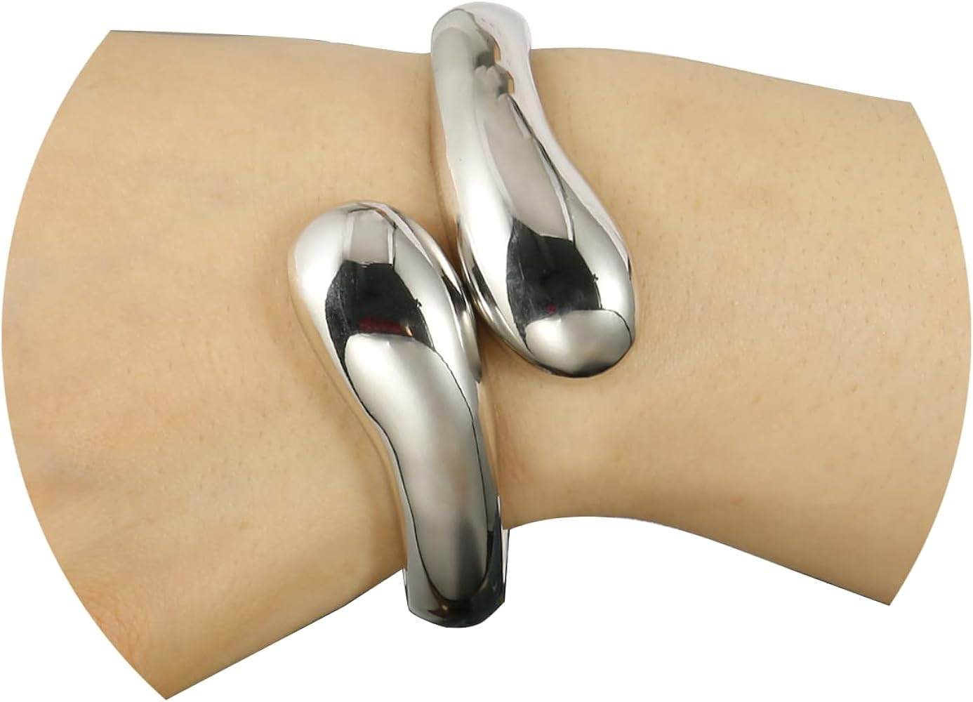 Chunky Gold Cuff Bangle Bracelets For Women Statement Minimalist Thick Gold Hinge Wrist Cuff Brac... | Amazon (US)