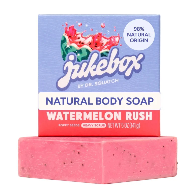 Jukebox Natural Women's Bar Soap – Cold Process – No Harsh Chemicals – Watermelon Rush, 5oz | Walmart (US)