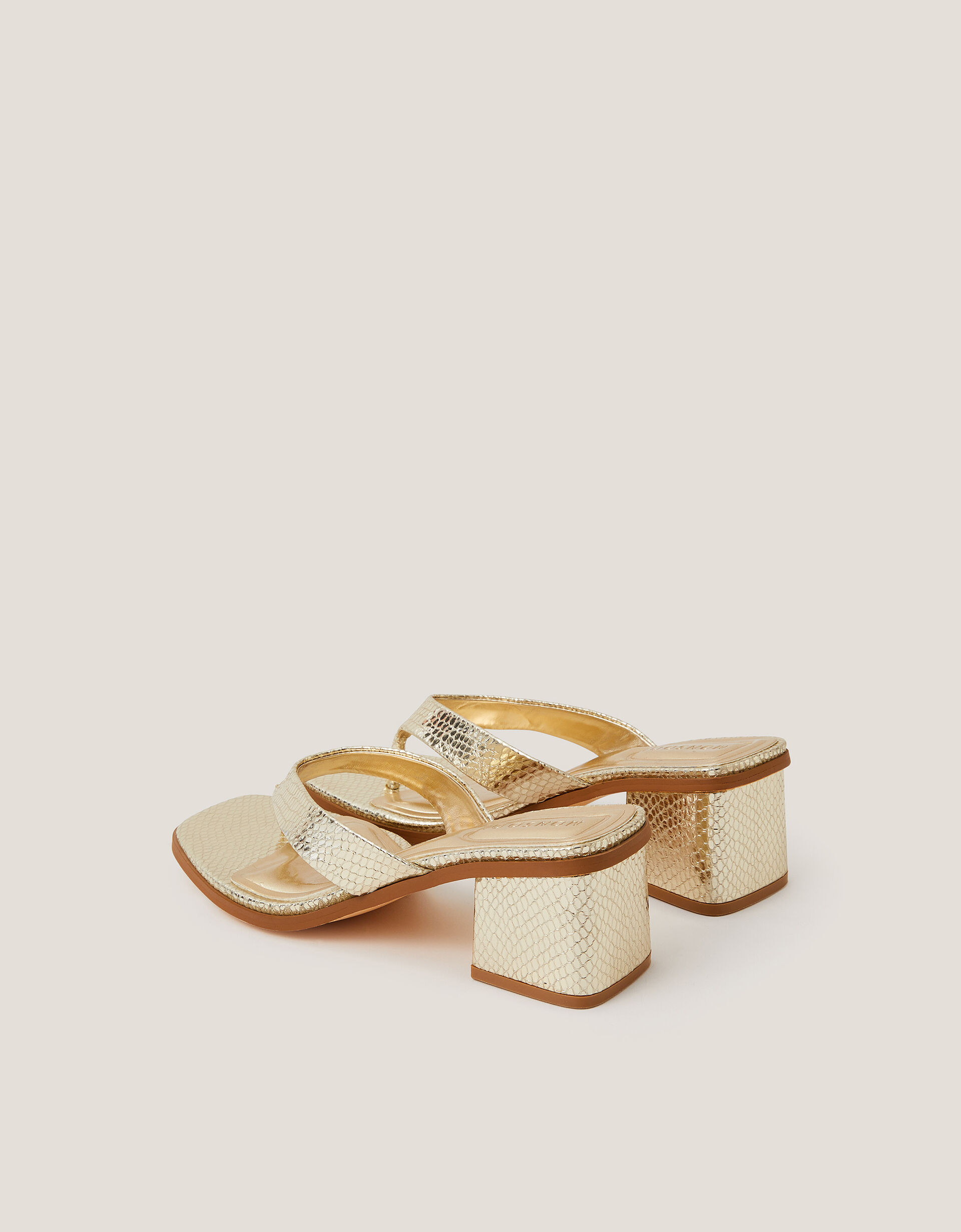 Tilly Toe Thong Mules Gold | Monsoon (UK)