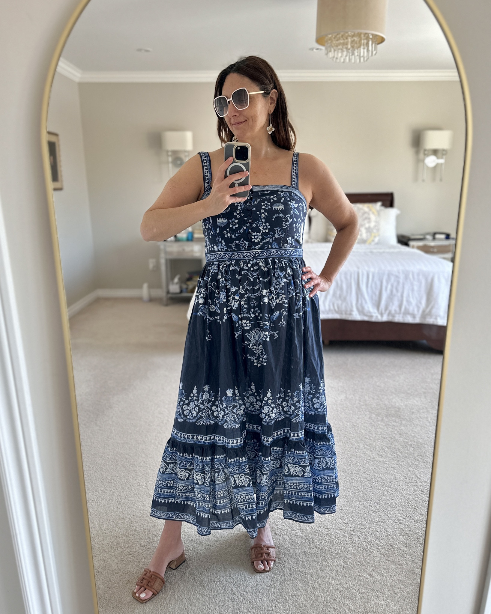 💙🤍💙 
For my dress lovers!  I shared this dress from my H&M cart last week and it’s a keeper!  I sized up to a Large because the M was too tight in the bust on me. 

#LTKootd #LTKOver40 #LTKMidsize