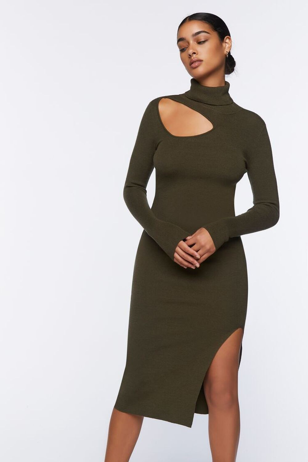 Cutout Turtleneck Sweater Dress | Forever 21 (US)