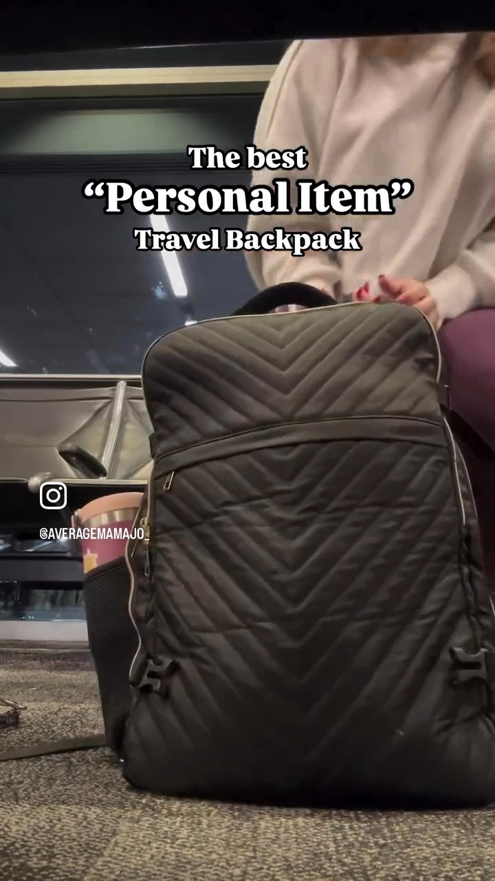 Love this backpack for travel. Fits the dimensions of a personal item to go under the seat, but the zipper to open up all the way makes it so functional for packing. Also have a charger port and luggage sleeve 

#LTKFindsUnder50 #LTKTravel