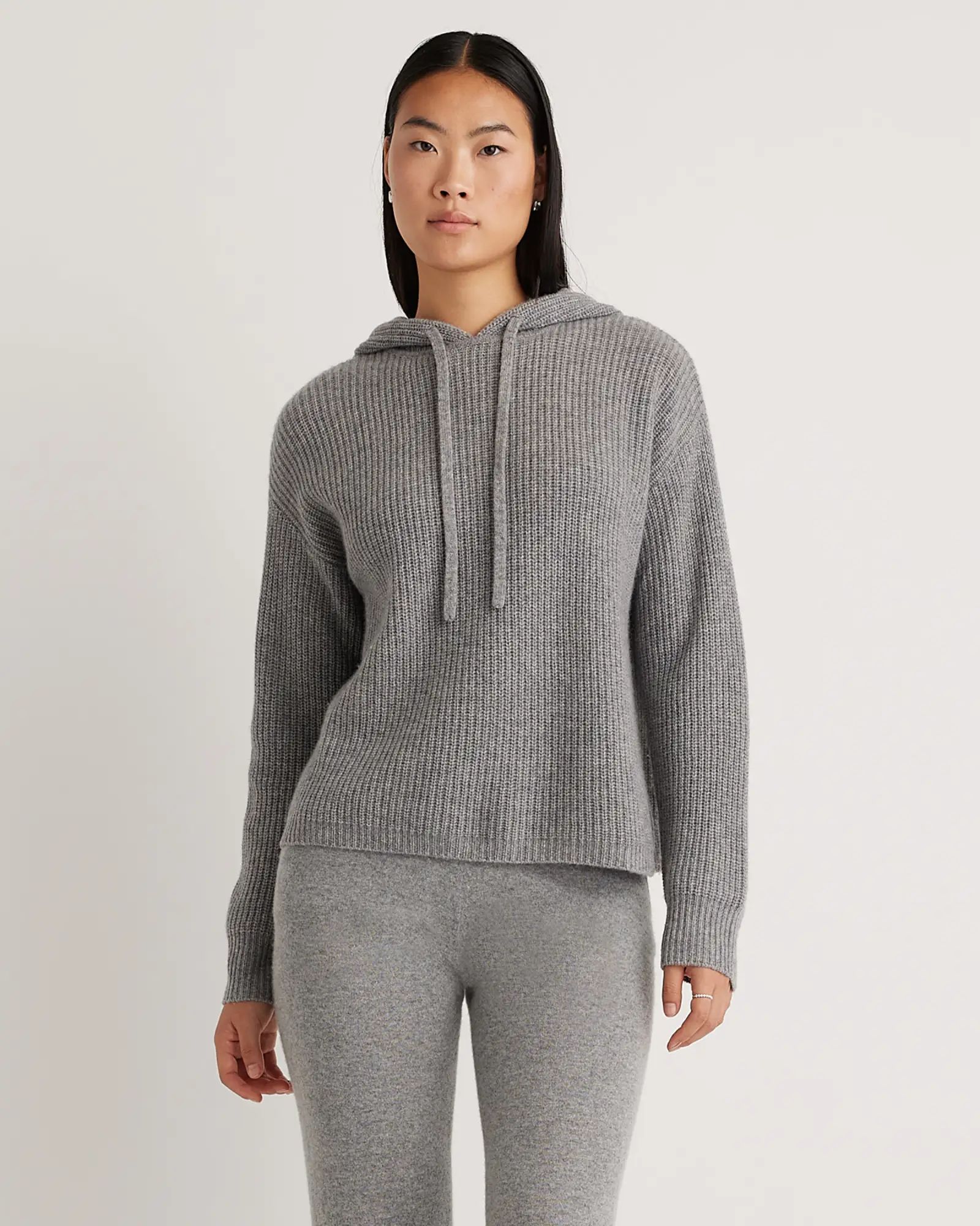 Women's Mongolian Cashmere Fisherman Pullover Hoodie | Quince
