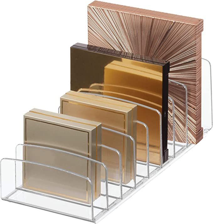 iDesign Clarity Vertical Plastic Palette Organizer for Storage of Cosmetics, Makeup, and Accessor... | Amazon (US)