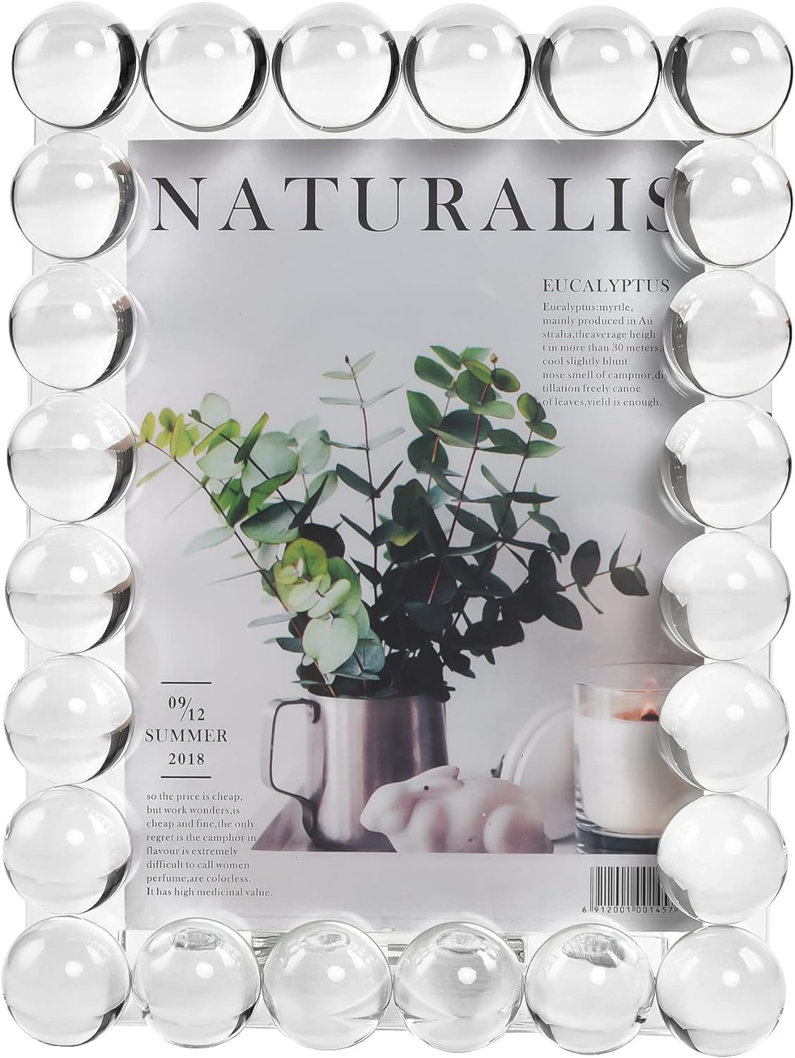 DONOUCLS Crystal 5x7Inch Picture Frame Decor, Wedding Frame Tabletop Display, Display Pictures 5'... | Amazon (US)