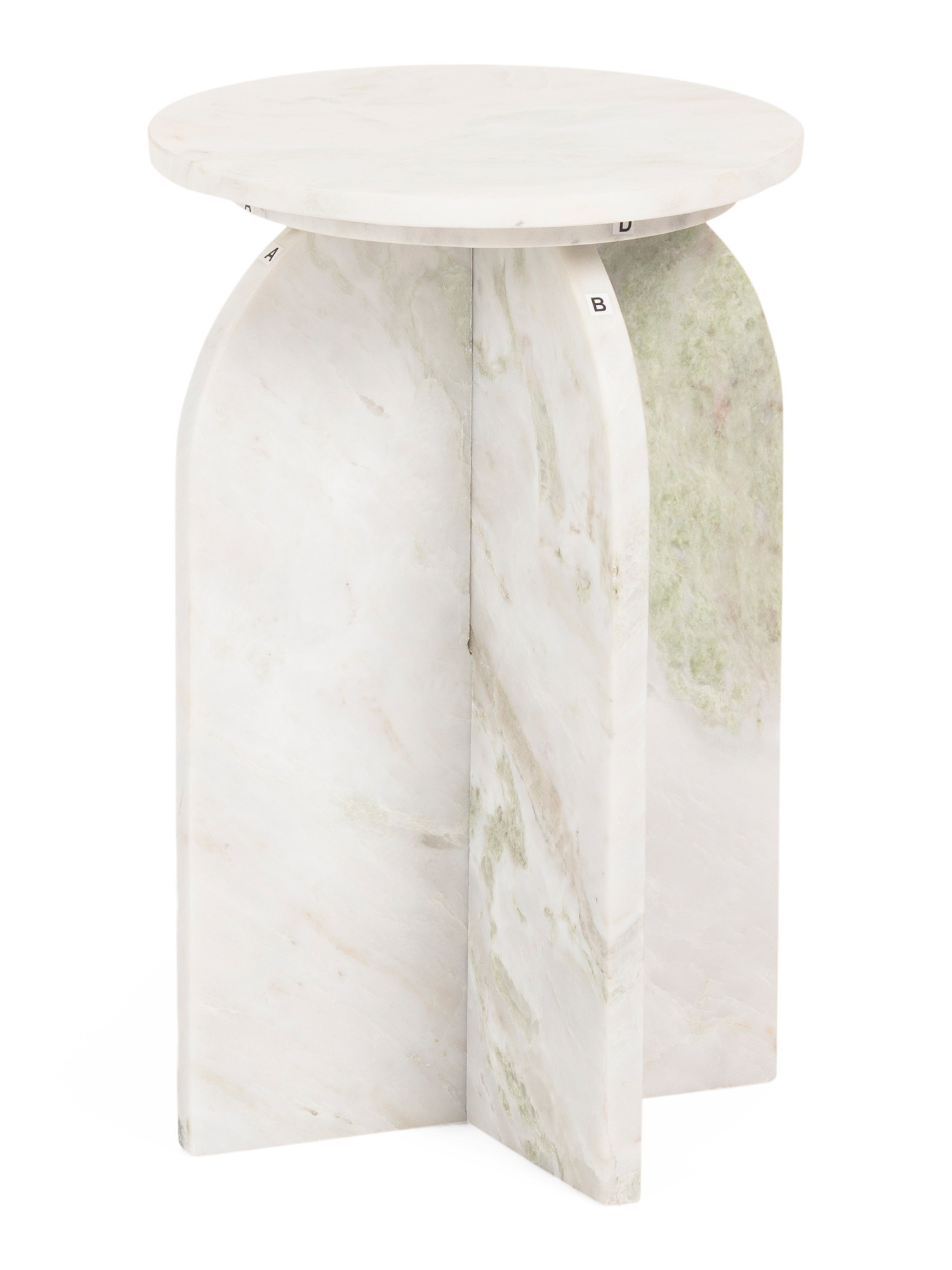 20x13 Round Solid Marble Accent Table | TJ Maxx