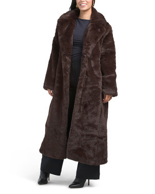 Faux Fur Long Jacket | Clothing | Marshalls | Marshalls