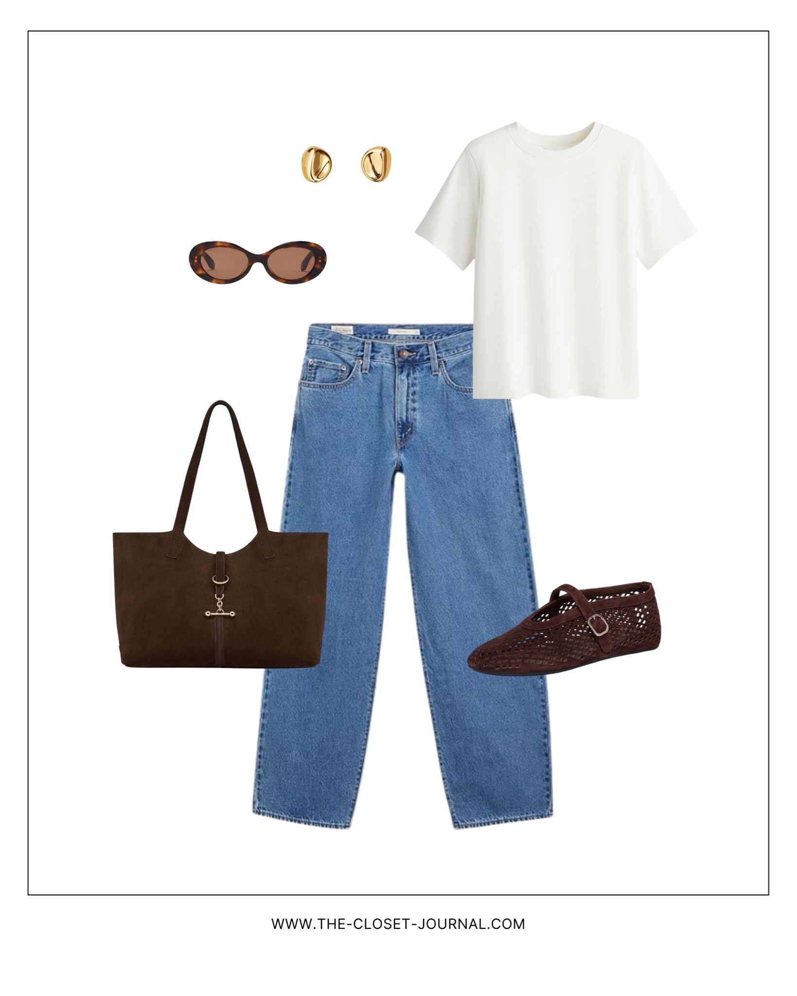 Classic blue jeans and white tee look: 
Jeans - this model runs big, would recommend sizing down
Shoes - Badura via eschuhe.de, linked some alternatives