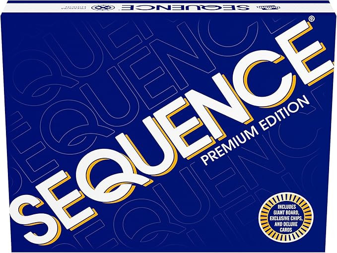 Sequence Premium Edition - Stunning Set with Giant Board (20.25 x 26.25 inches), Exclusive Chips ... | Amazon (US)