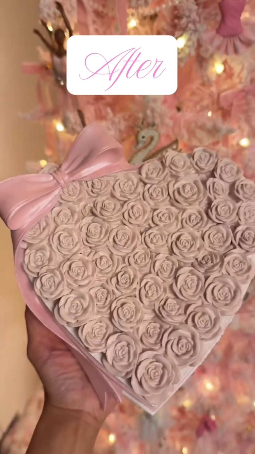 Love how this rose heart box came out! 🌹💕🎀