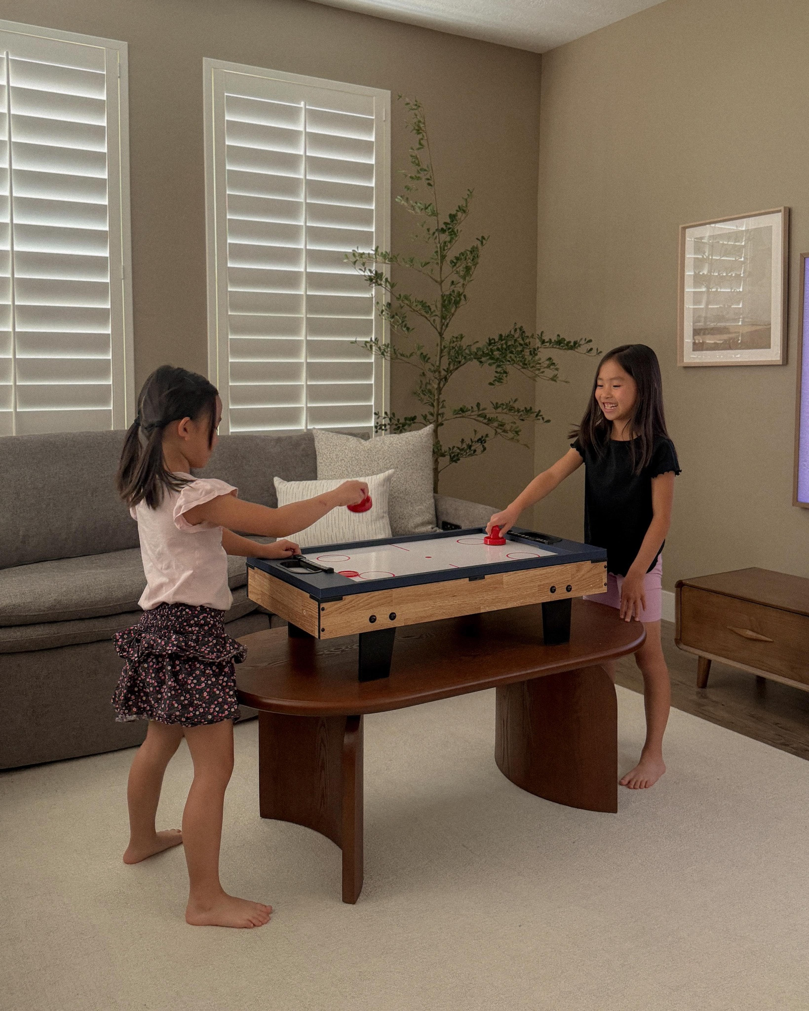 Turn any small space into the ultimate kids’ game zone. This 11-in-1 game table brings foosball, ping pong, air hockey & more into one compact setup — perfect for family nights, playdates, and everyday fun ? No big room needed.

#bcpliving #KidsGameNight #FamilyFun #IndoorPlay #momlife

#LTKKids #LTKSaleAlert #LTKmomlife