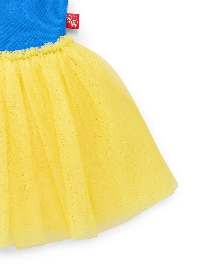 Disney Princess Toddler Girls Snow White Cosplay Tutu Dress with Puff Sleeves, Sizes 12M-5T | Walmart (US)