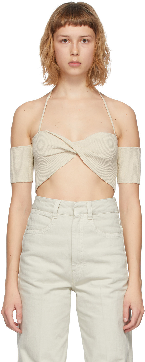 Beige 'Le Haut Soleil' Tank Top | SSENSE