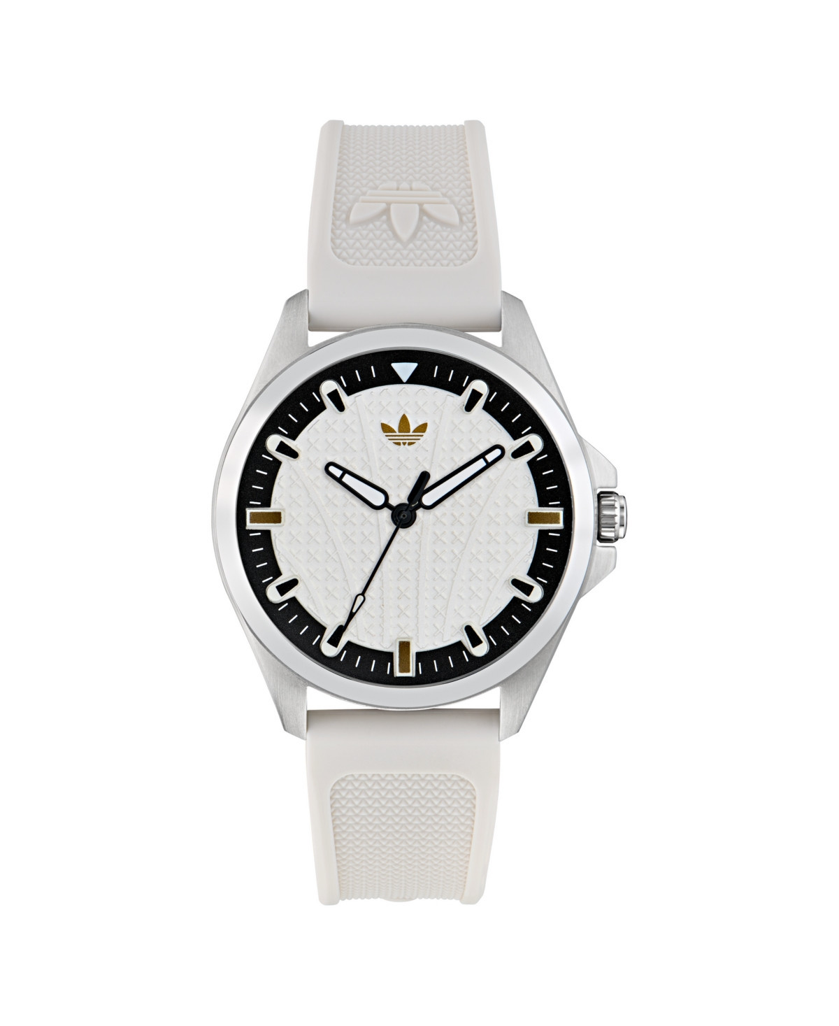 adidas Unisex Analog White Silicone Watch, 40mm - White | Macy's
