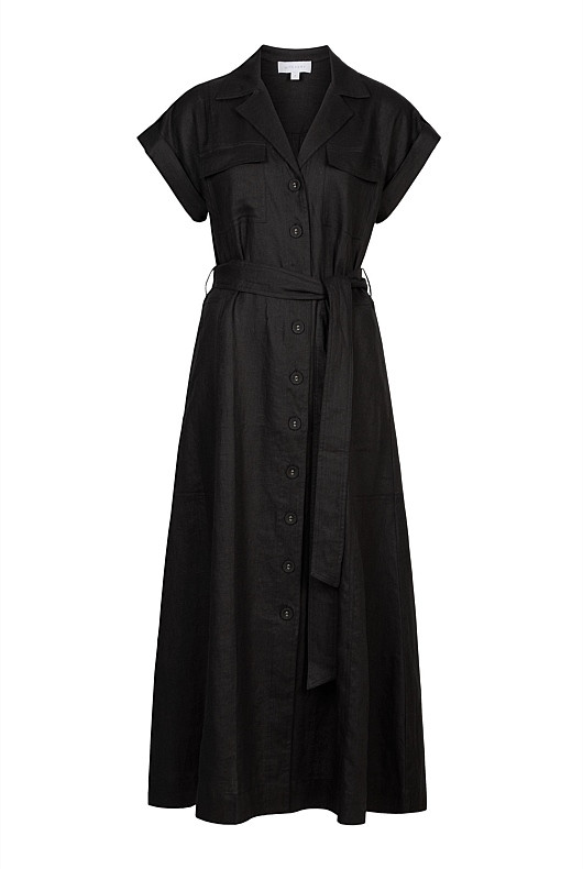 Linen Utility Shirt Dress | Witchery (AU)