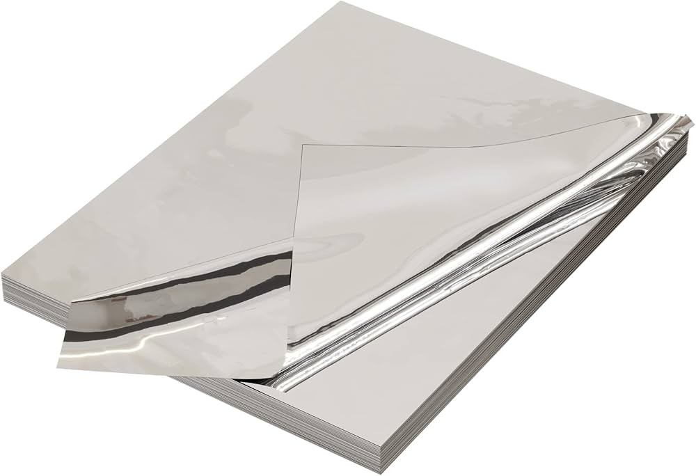 Crown Display Metallic Silver Foil Sheets For Gift Wrapping 100 CT I 20 In X 30 In Silver Foil Sh... | Amazon (US)