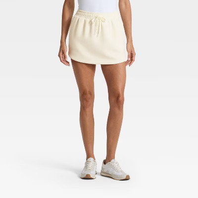 Women's Airy Sleek Skort - All In Motion™ Cream M | Target
