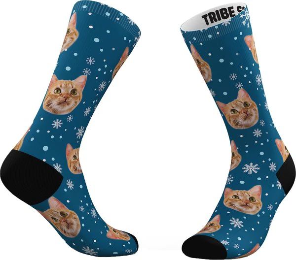 TRIBE SOCKS Personalized Holiday Pet Face Socks - Chewy.com | Chewy.com