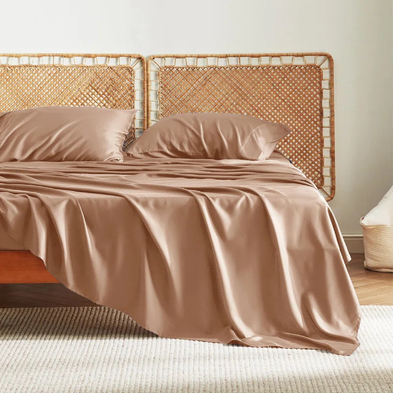 Experience a cooler, more refreshing sleep with this sheet set, crafted from rayon derived from b... | Wayfair North America