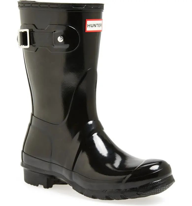 Hunter Original Short Gloss Waterproof Rain Boot (Women) | Nordstrom | Nordstrom