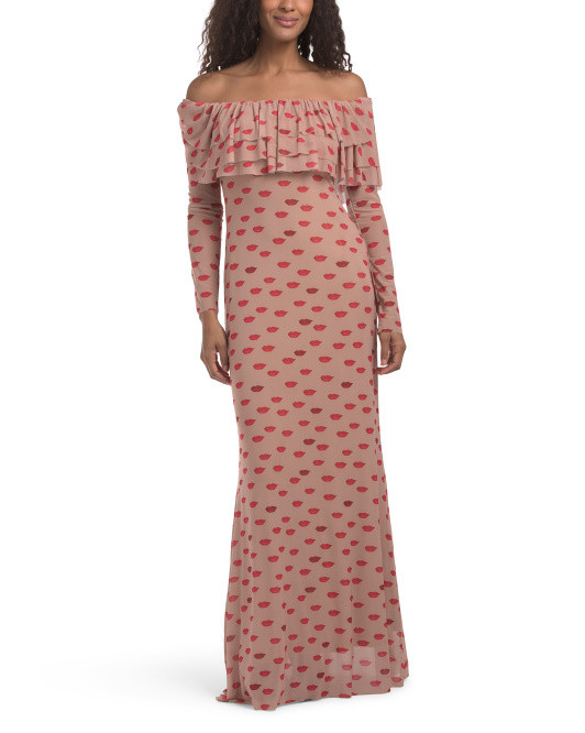 Dahlia Off The Shoulder Ruffle Dress | TJ Maxx