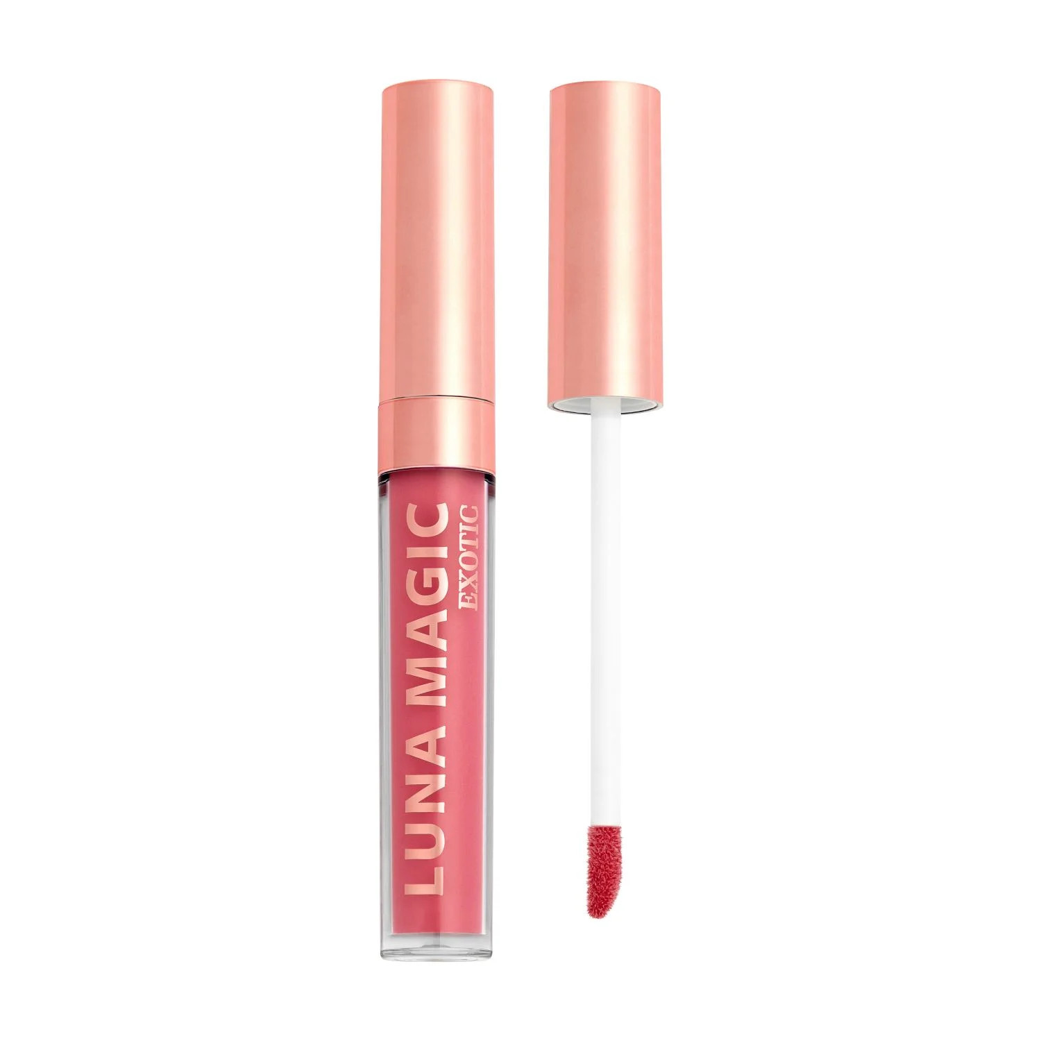 Luna Magic High-Shine Liquid Nude Lip Gloss, Exotic, Medium Pink Nude | Walmart (US)