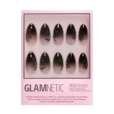 Glamnetic 'Til Death Press-On Nails - 30 ct - Ulta Beauty: Almond Shape, Gloss Finish, ABS Material | Target
