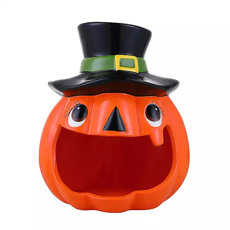 New! Motion Activated Musical Jack o Lantern Candy Bowl | Kirkland's Home