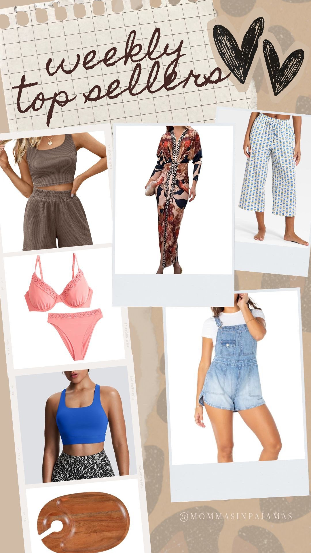 Bestsellers of the week: 
Amazon vacation dress, 2-piece lounge set, full bust sports bra; Walmart $8 snack tray to put on your wine glass, short girl approved shortalls; Target pajama pants and Holister curvy approved bikini

#LTKstorytime #LTKPetite #LTKSaleAlert