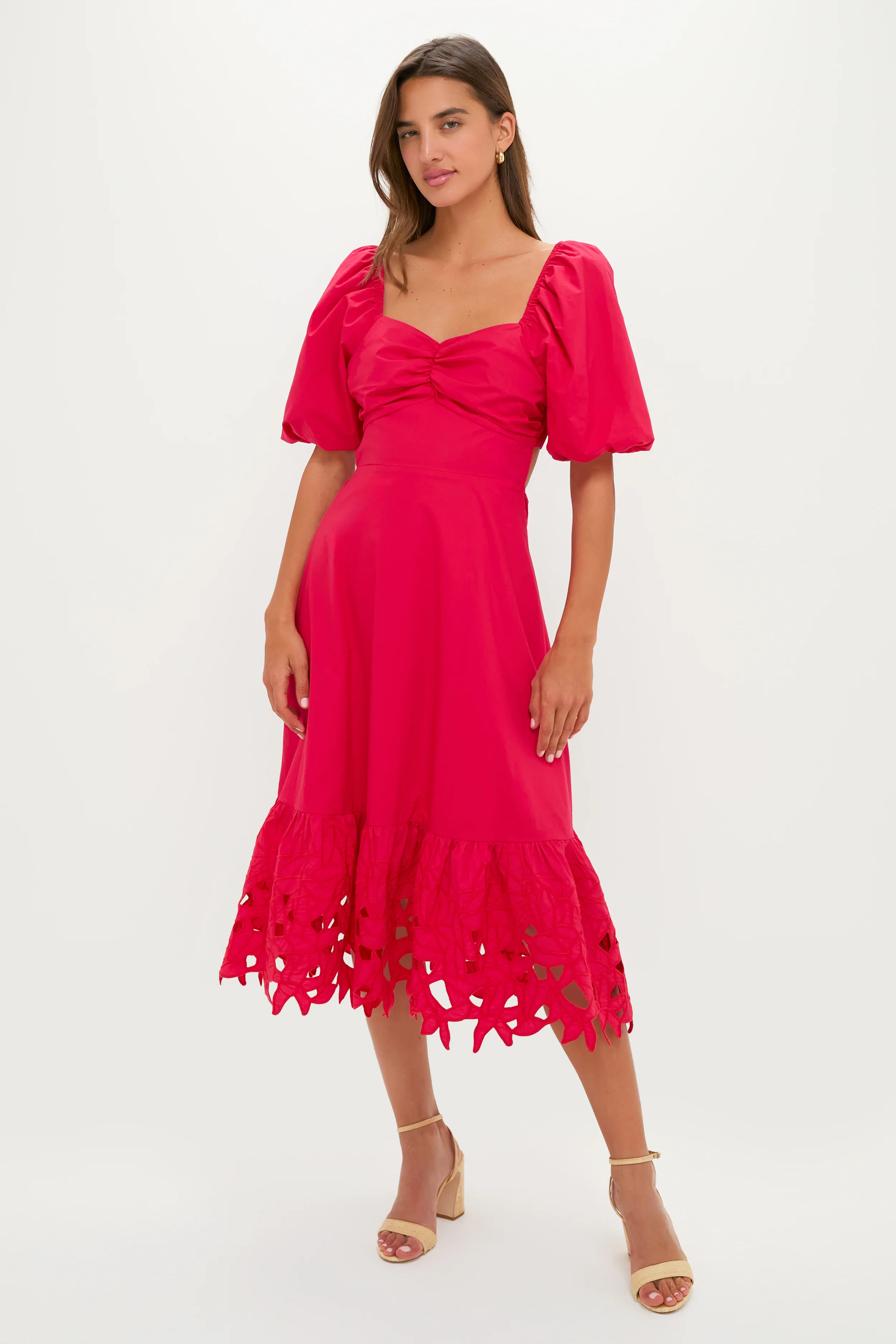 Red Embroidered Seaport Maxi Dress | Tuckernuck (US)