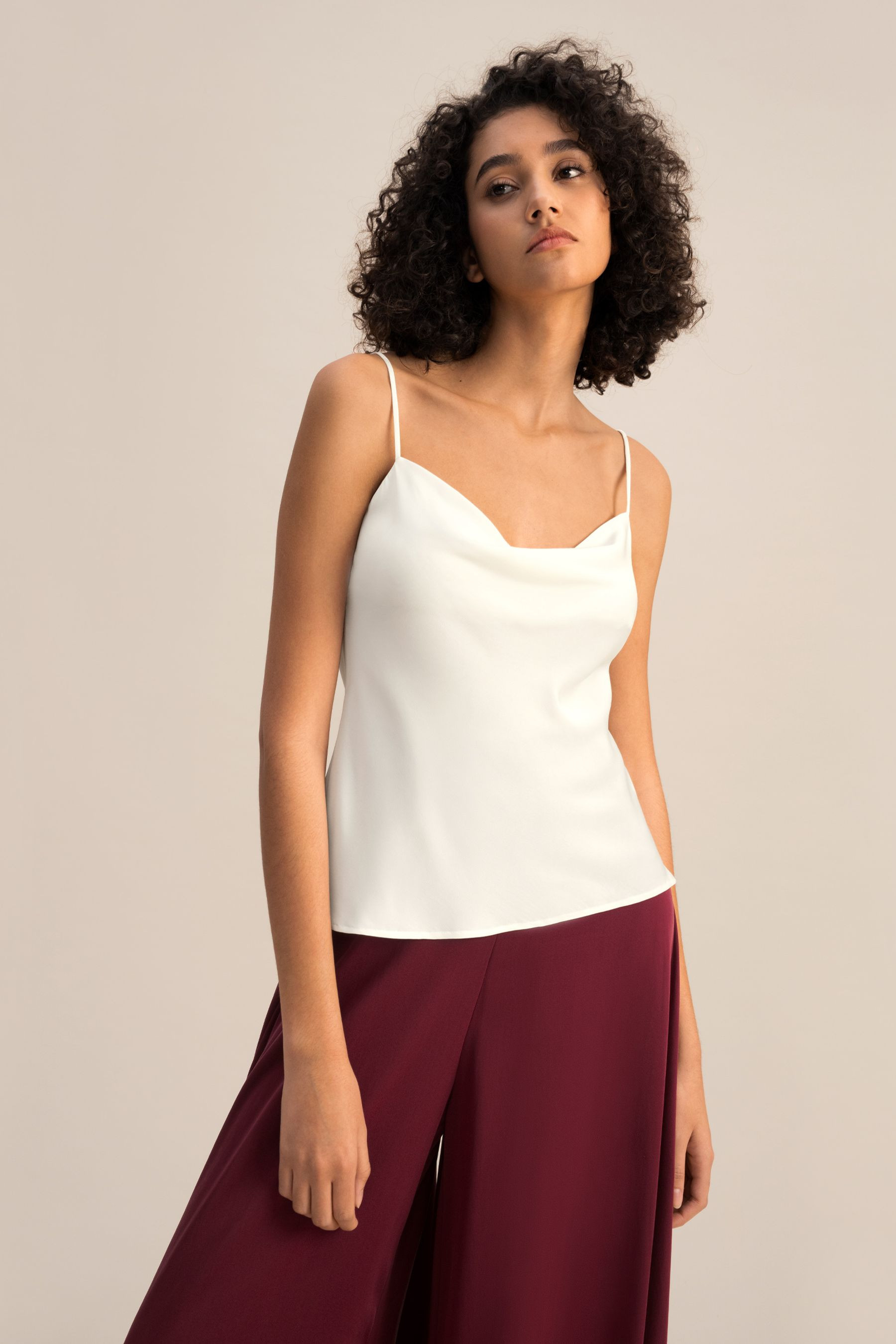 Cowl Neck Camisole | LILYSILK