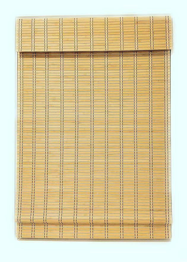 TJ Global Cordless Bamboo Window Blind Sun Shade, Light Filtering Roman Shades (24" x 64") | Amazon (US)
