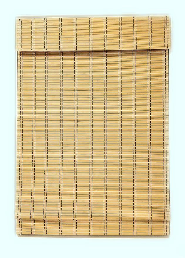 TJ Global Cordless Bamboo Window Blind Sun Shade, Light Filtering Roman Shades (24" x 64") | Amazon (US)