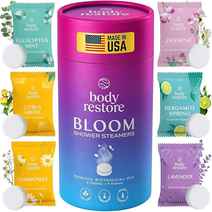 Body Restore Shower Steamers Aromatherapy 6 Pack – Valentines Day Gifts for Her and Him, Birthd... | Amazon (US)