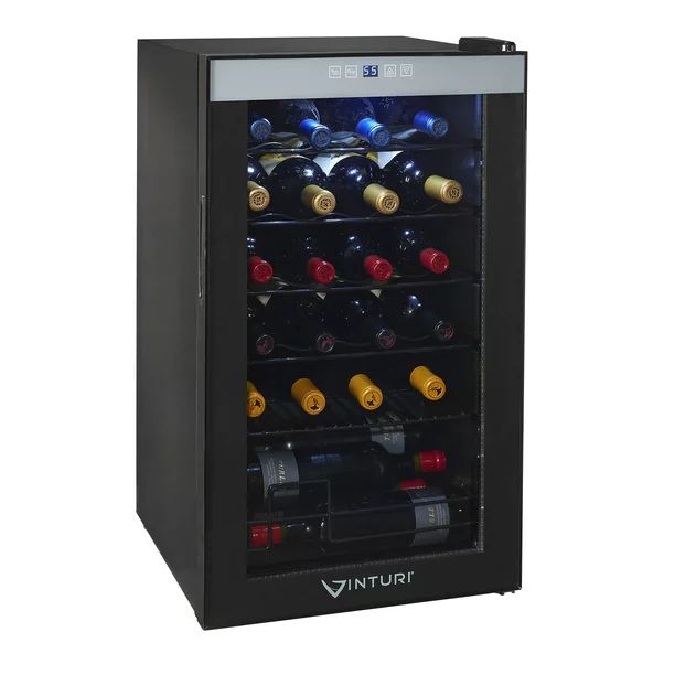 Vinturi 24-Bottle Wine Refrigerator with Compressor Cooling and Digital Display - Walmart.com | Walmart (US)