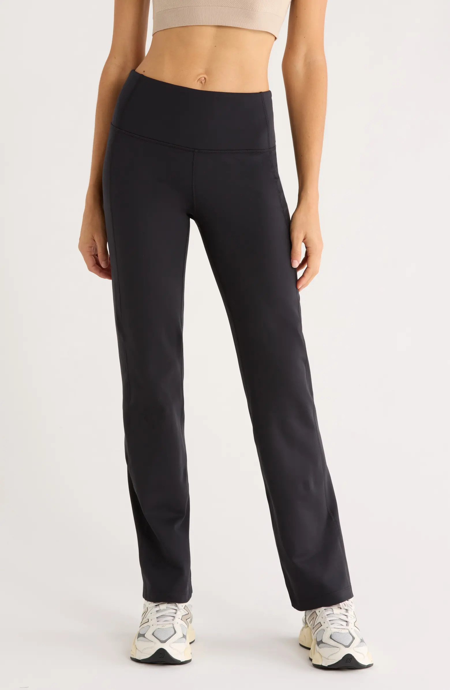 Zella Cozy Tech High Waist Straight Leg Pants | Nordstrom | Nordstrom
